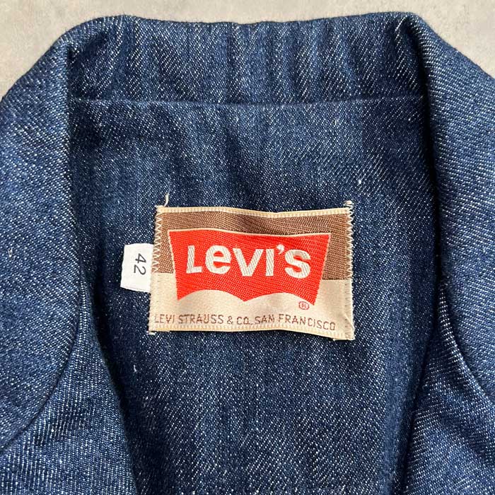 LEVI’S / 70's 70662 denim jacket Vintage 70's Levis 70662 e Orange Tag Denim Blazer