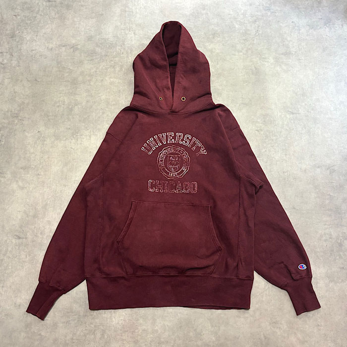 90's Champion Reverse Weave Sweat Hoodie Made in USA L/BURGUNDY 90