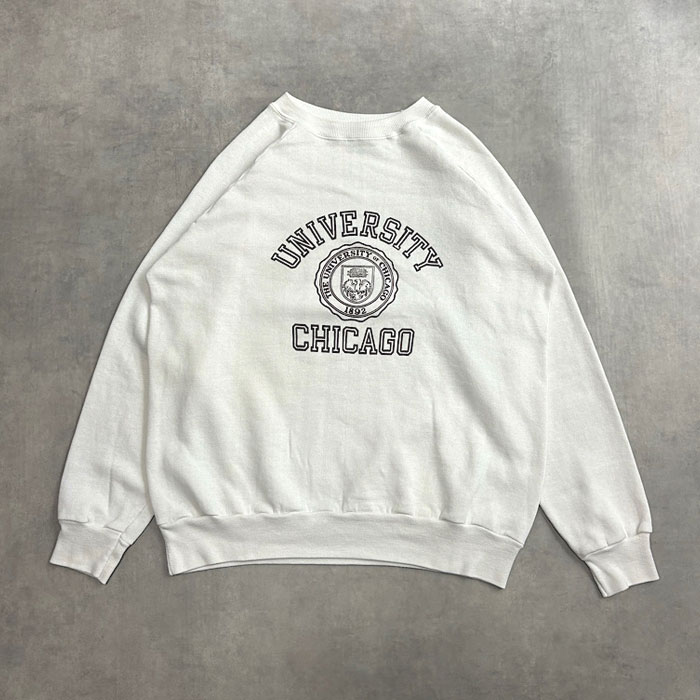 VINTAGE 80's CHAMPION RAGLAN COLLEGE SWEAT SHIRT Made in USA XL