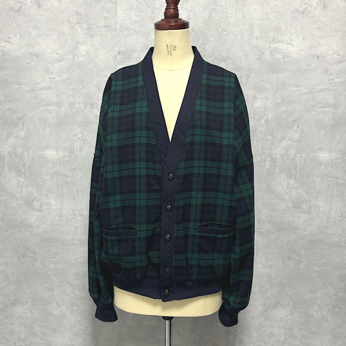 80's PENDLETON BLACKWATCH Cardigan Made in USA/XL 80年代 ペン