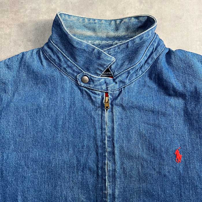 90s USA製 POLO ラルフローレン デニムスイングトップ XL 9876854a31575ce6e32d57d77b4def