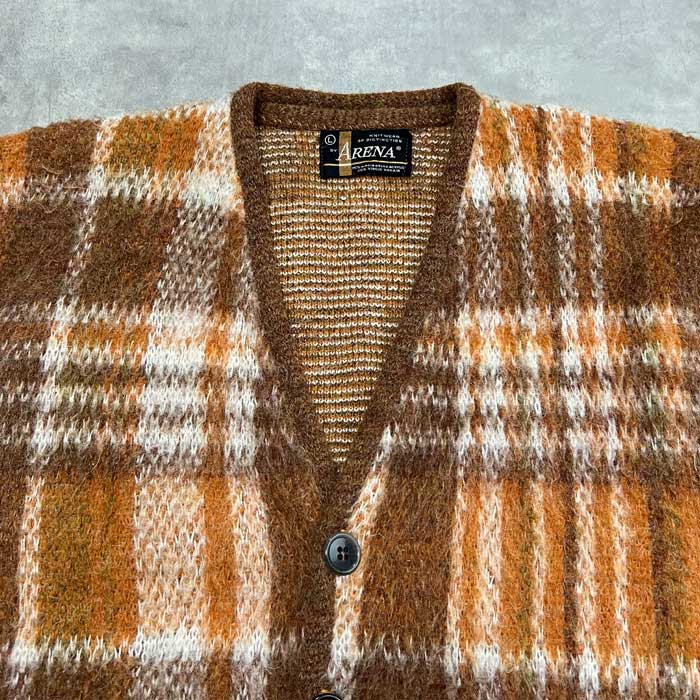 60s vintage mohair cardigan ブラウン THIS MAN | 【ITEMS】 60s towncraft mohair cardigan