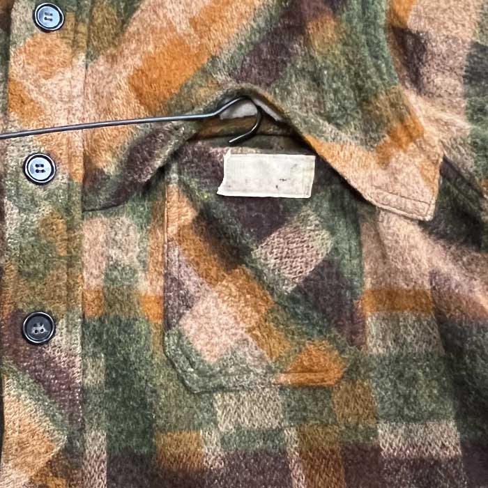 70'S WOOLRICH Mackinaw Check Wool Jacket BROWN/XL 70年代 ウール
