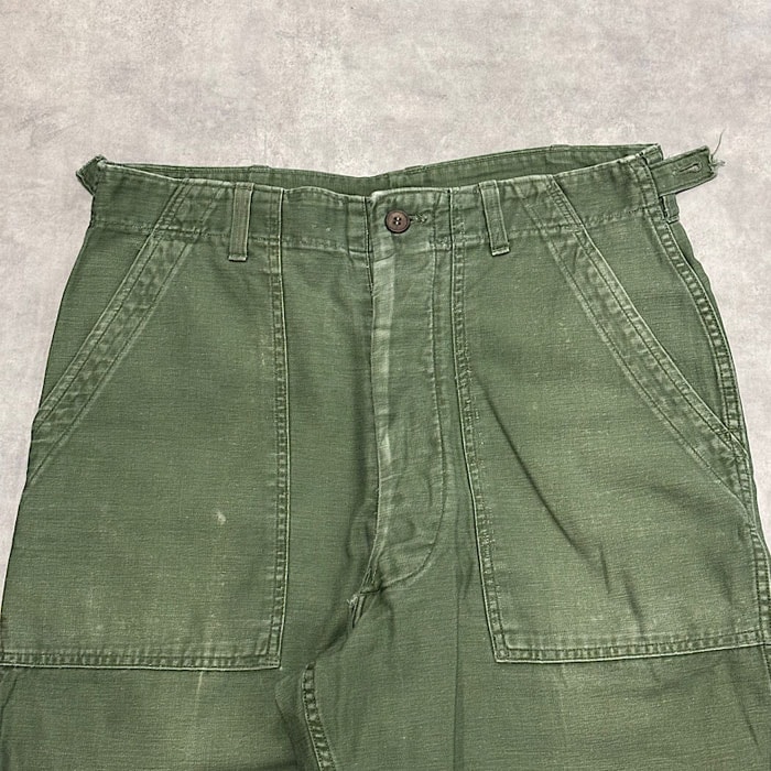60's U.S.ARMY BAKER PANTS Side Adjust MEDIUM 60年代 U.S.ARMY