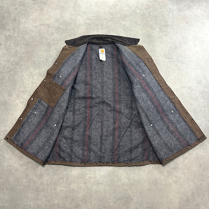 carhartt 00s USA製 チョアコート CHT フェード◎ XL 00's CARHARTT CHORE COAT Made in USA XL/CHOCOLATE 2000年代