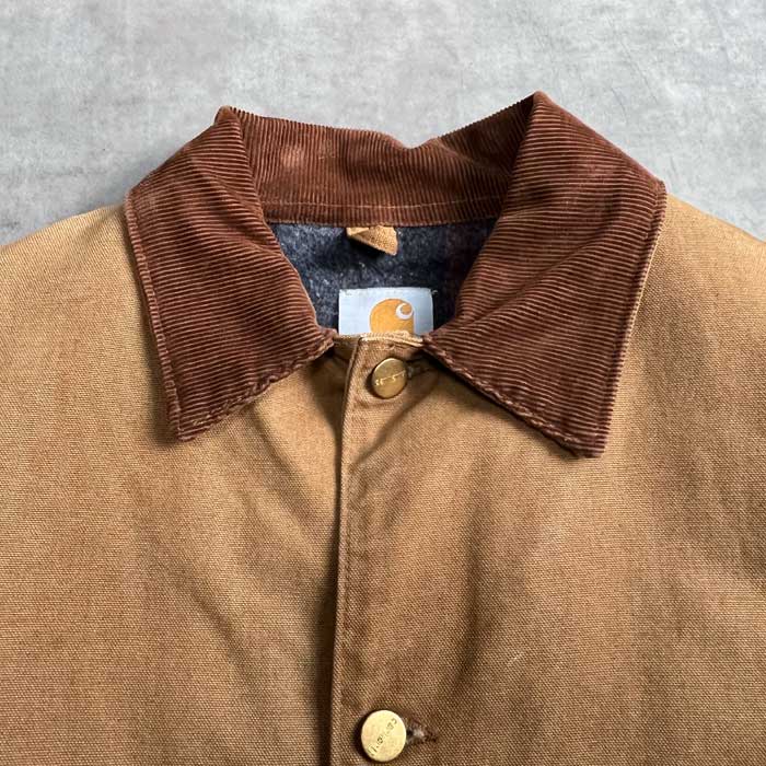 90'S CARHARTT Duck Chore Jacket BROWN/42 Made in USA 90年代