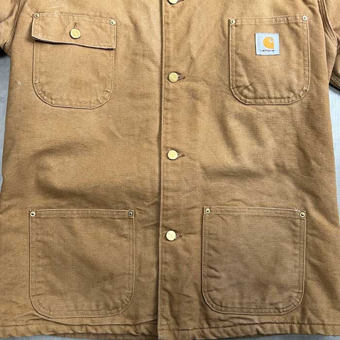 90'S CARHARTT Duck Chore Jacket BROWN/42 Made in USA 90年代