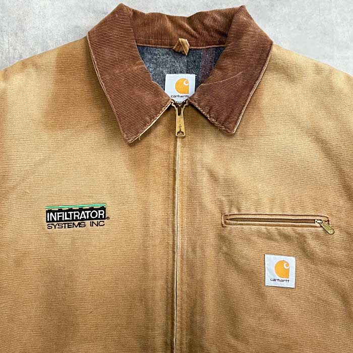 CARHARTT Detroit Jacket Big Sise BROWN/52 Made in USA CARHARTT Detroit Jacket Big Sise BROWN/52 Made in USA