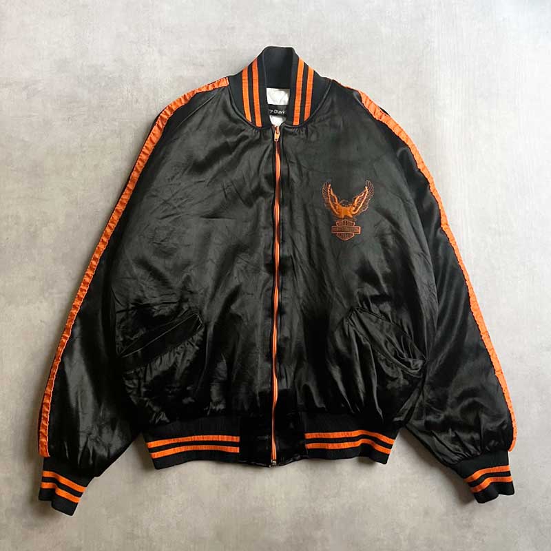 Harley-Davidson ブラック キルティングジャケット Harley-Davidson ブラック キルティングジャケット