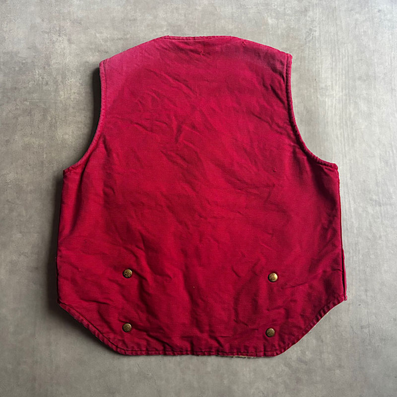 60's CARTERS Duck Vest/RED 60年代 カーターズ ダック ボア ベスト