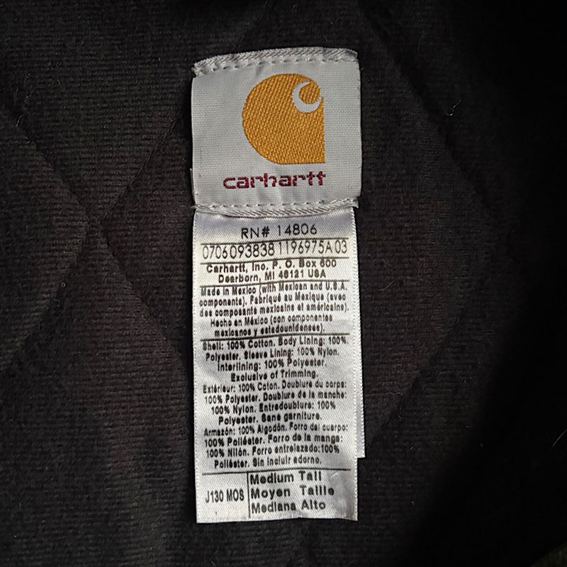 94年製 carhartt アクティブジャケット 星タグ 旧型モスグリーン 90s Carhartt カーハート グッドフェード アクティブジャケット モス