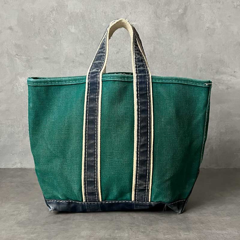 80's　エルエルビーン　トートバッグ　ギザタグ　Mサイズ　デラックス　ネイビー エルエルビーン トートバッグ 80s ネイビー ギザタグ 2色タグ Lサイズ