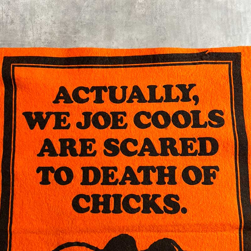 70'S PEANUTS Felt Pennant SNOOPY/ORANGE 70年代 ピーナッツ フェルト