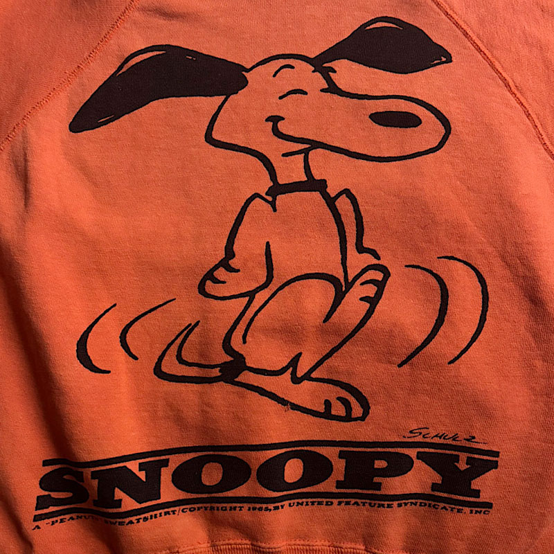 60'S SPRUCE PEANUTS SNOOPY Vintage Sweat Shirts Made in USA