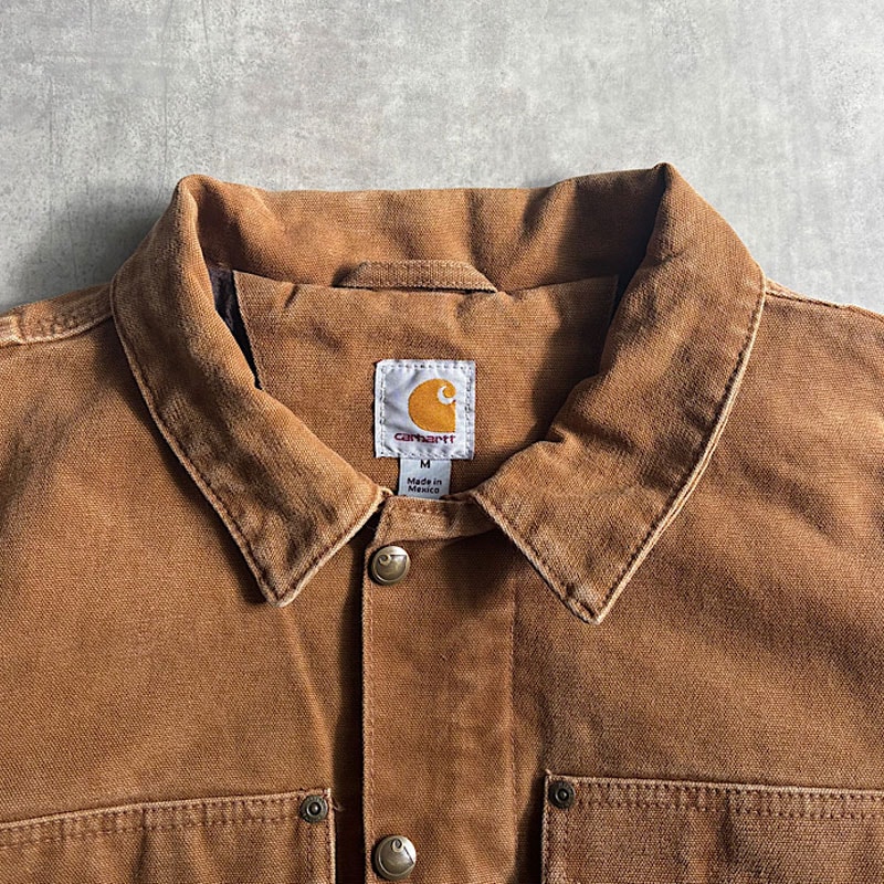 人*様 【革タグ】Carhartt バーウィック ジャケット　古着 Carhatt カーハート バーウィックジャケット ダック地 革タグ