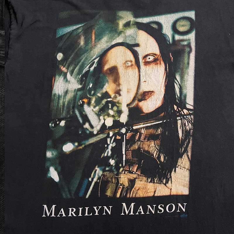 Marilyn Manson BeautifulPeople Tシャツ 90'S MARILYN MANSON Beautiful People T-Shirts Made in USA BLACK/L