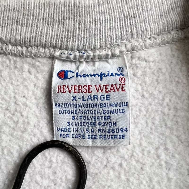 90'S CHAMPION Reverse Weave Sweat Shirts GRAY/XL Made in USA