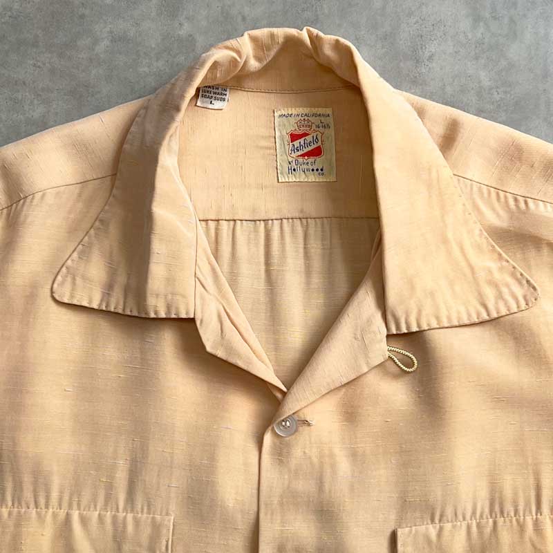 50s Ashfield by Duke of Hollywood 開襟シャツ 50'S ASHFIELD by DUKE OF HOLLYWOOD Open Collar Long Sleeve