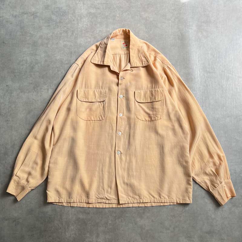 50s Ashfield by Duke of Hollywood 開襟シャツ 50'S ASHFIELD by DUKE OF HOLLYWOOD Open Collar Long Sleeve