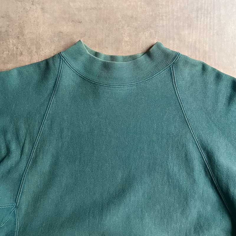 90'S CHAMPION Reverse Weave Raglan Moc Neck With Pocket