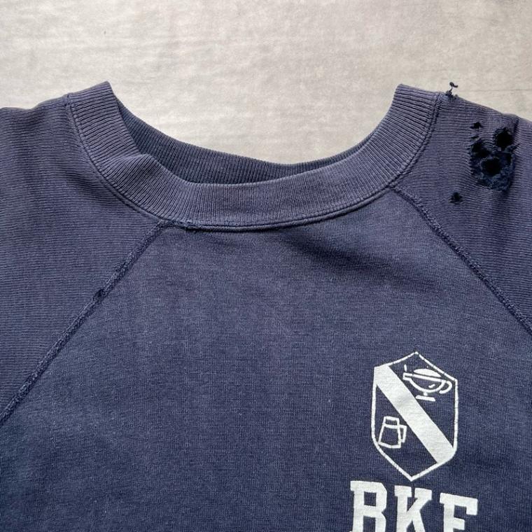 60'S ARTEX Raglan Short Sleeve Sweat Shirts NAVY/XL Made in USA 60