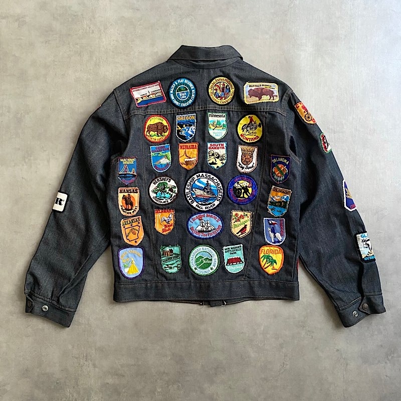 70's LEVI'S SADDLEMAN TAG WAPPEN DENIM TRUCKER JACKET Made in USA