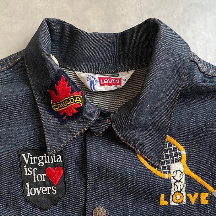 70's LEVI'S SADDLEMAN TAG WAPPEN DENIM TRUCKER JACKET Made in USA