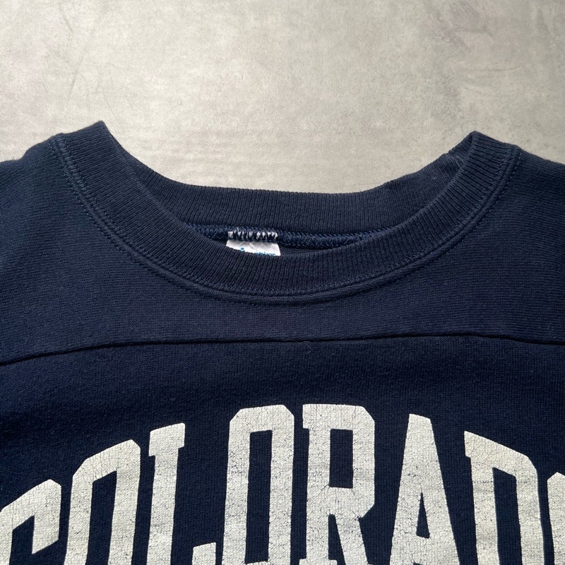 80'S CHAMPION Fooball T-Shirts Made in USA NAVY/XL 80年代