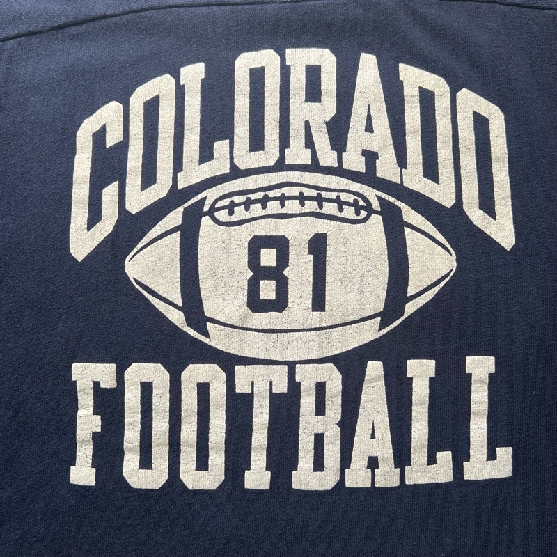 80'S CHAMPION Fooball T-Shirts Made in USA NAVY/XL 80年代