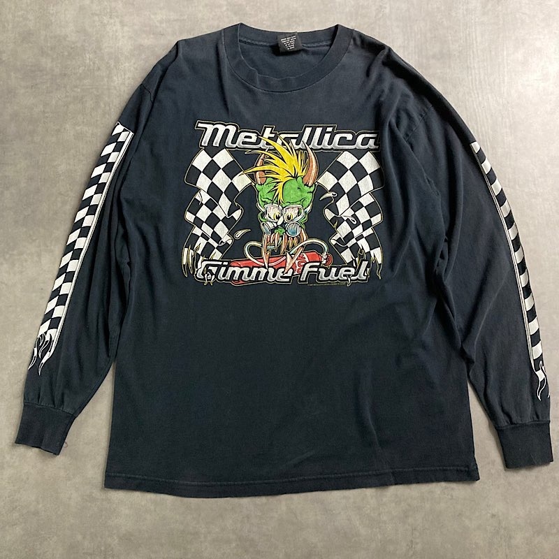 90's METTALICA Gimme Fuel L/S T-shirts Made in USA BLACK/XL 90年代