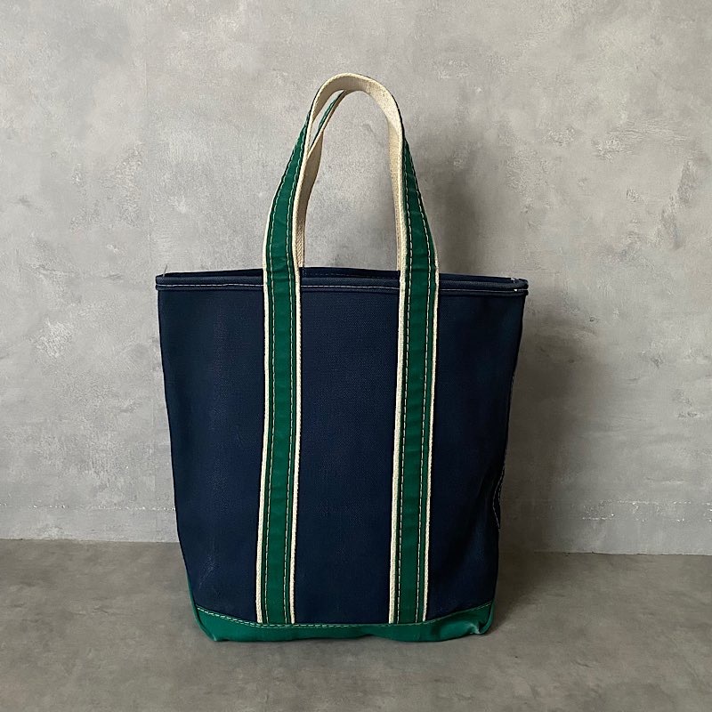 llbean deluxe tote トールサイズ 80'S L.L.BEAN Deluxe Tote Bag TALL SAIZE NAVY/GREEN 80年代