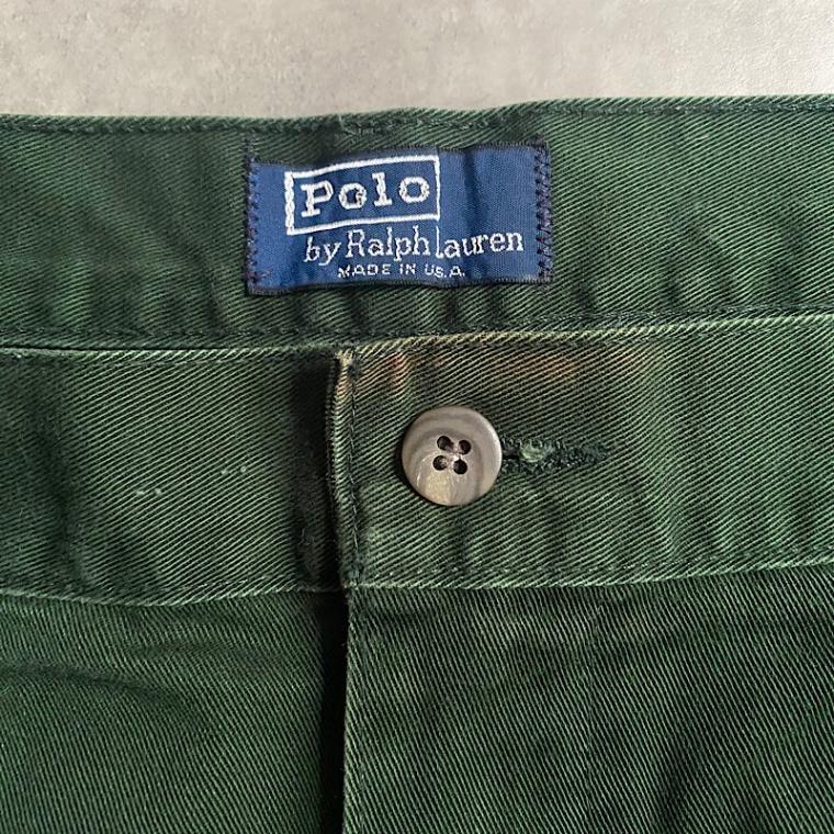 Polo by Ralph Lauren チノパン グリーン W36L34 POLO RALPH LAUREN ポロ ラルフローレン チノパン パンツ 旧タグ