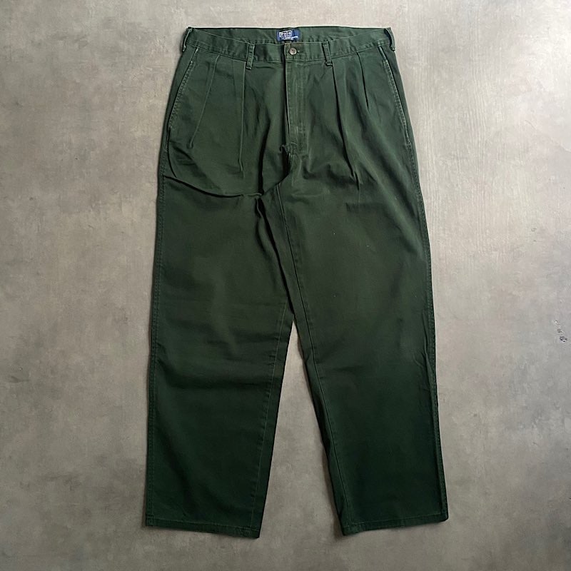 90's POLO by Ralph Lauren Chino Trousers Made in USA Forest