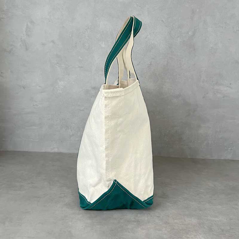 80s 90s llbean トートバッグ グリーン Boat and Tote 90'S L.L.Bean Boat And Tote Bag Made in USA WHITE/GREEN 90