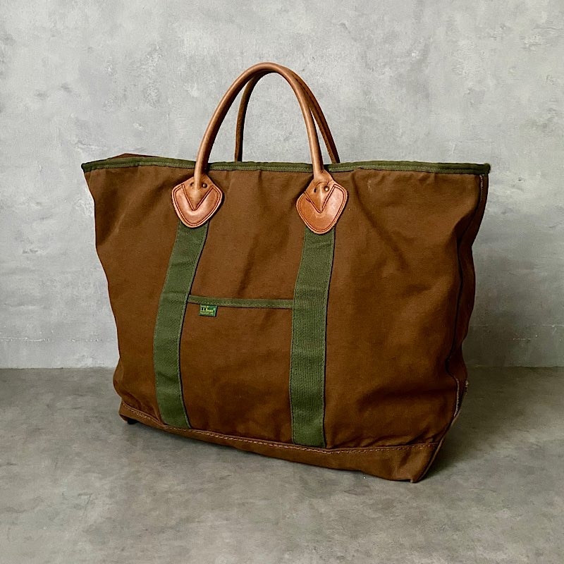 【美品】エルエルビーン　90s トートバッグ　ビンテージ　大容量　レザーハンドル 90s L.L.Bean ヴィンテージレザーハンドル トートバッグ