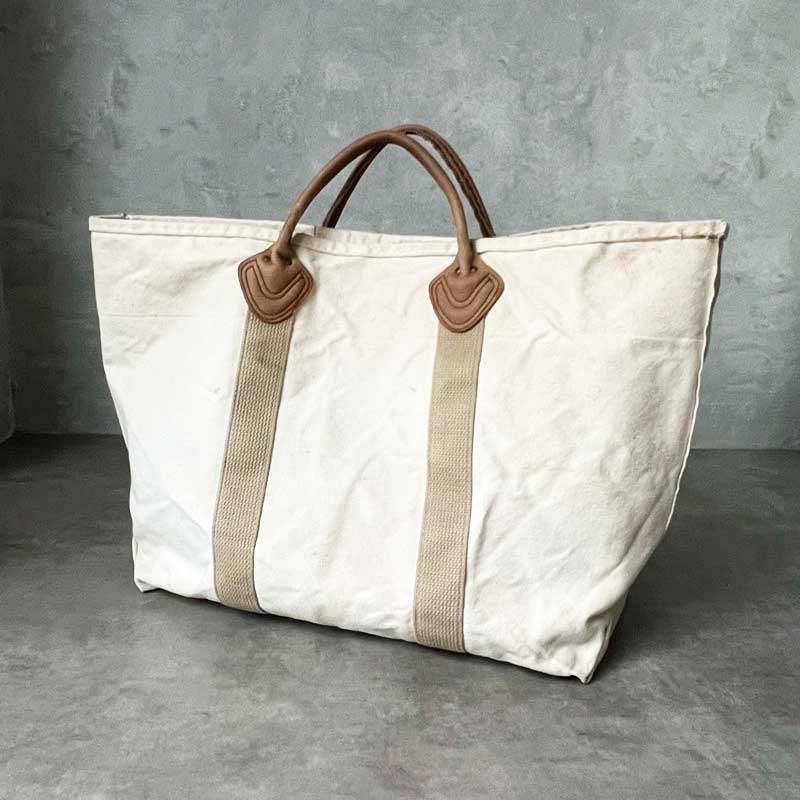 70s llbean レザーハンドル　松ぼっくりプリント　vintage 80s 70s llbean レザーハンドル 松ぼっくりプリント vintage 80s