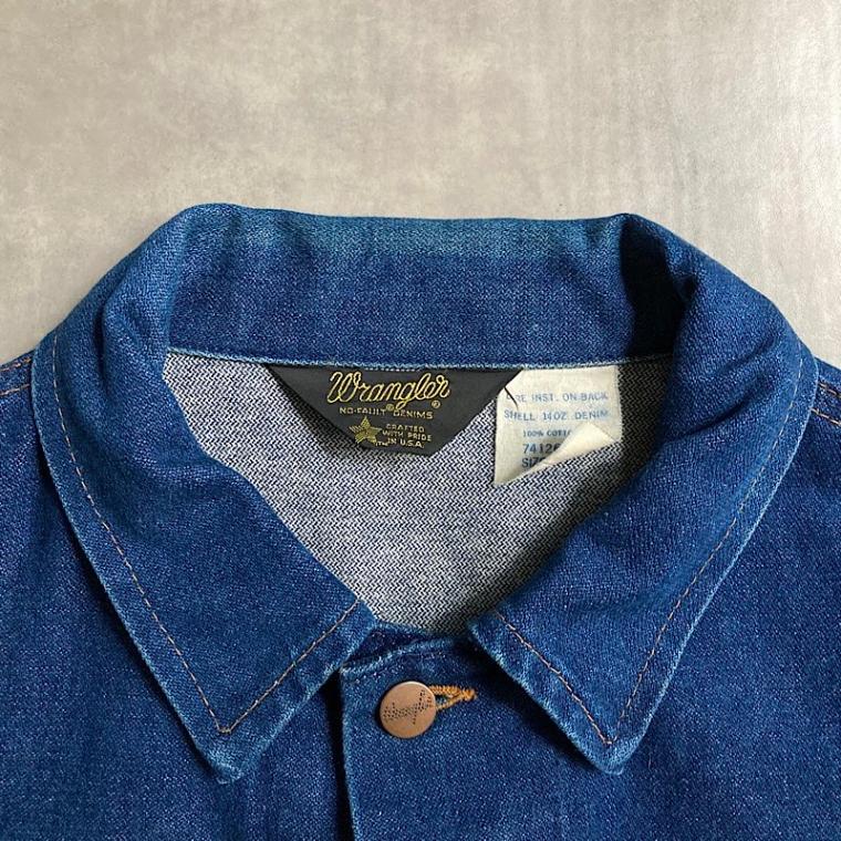 80's WRANGLER 74126 NV Denim Jacket Made in USA/44 80年代