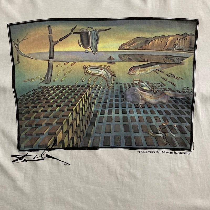 80s CLONES salvador dali ロンT サルバドールダリ おもしろ デザイン