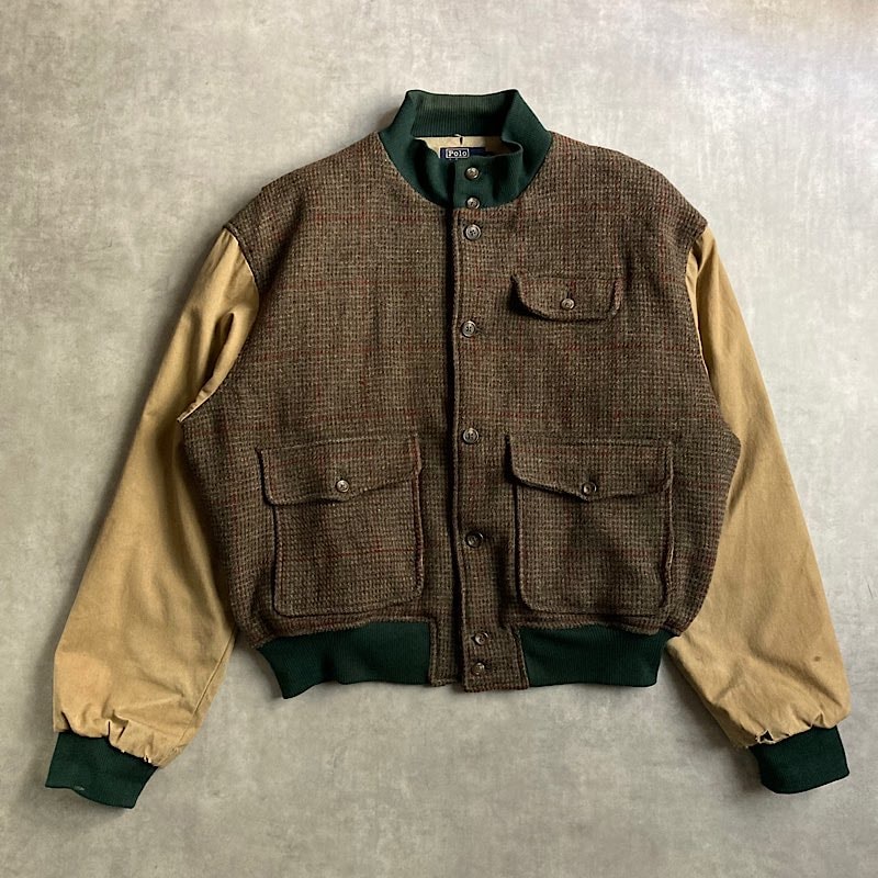 USA製 80s ビンテージ ラルフローレン ツイード ジャケット ポロ M ポロラルフローレン ツイードジャケット USA製 80sヴィンテージ