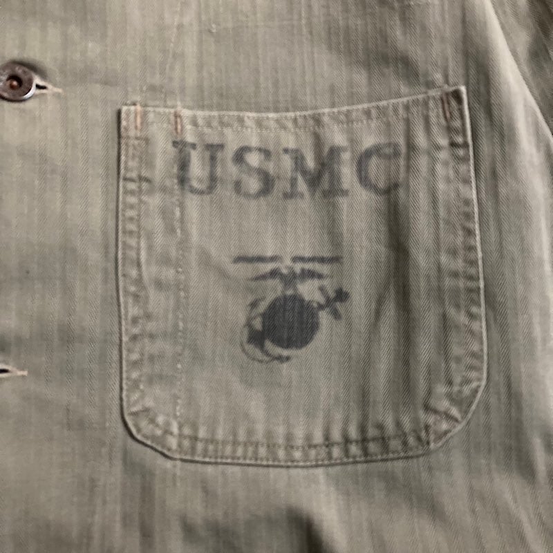 40's U.S.M.C P-41 HBT Jacket 身幅58cm 40年代 アメリカア海兵隊 P-41