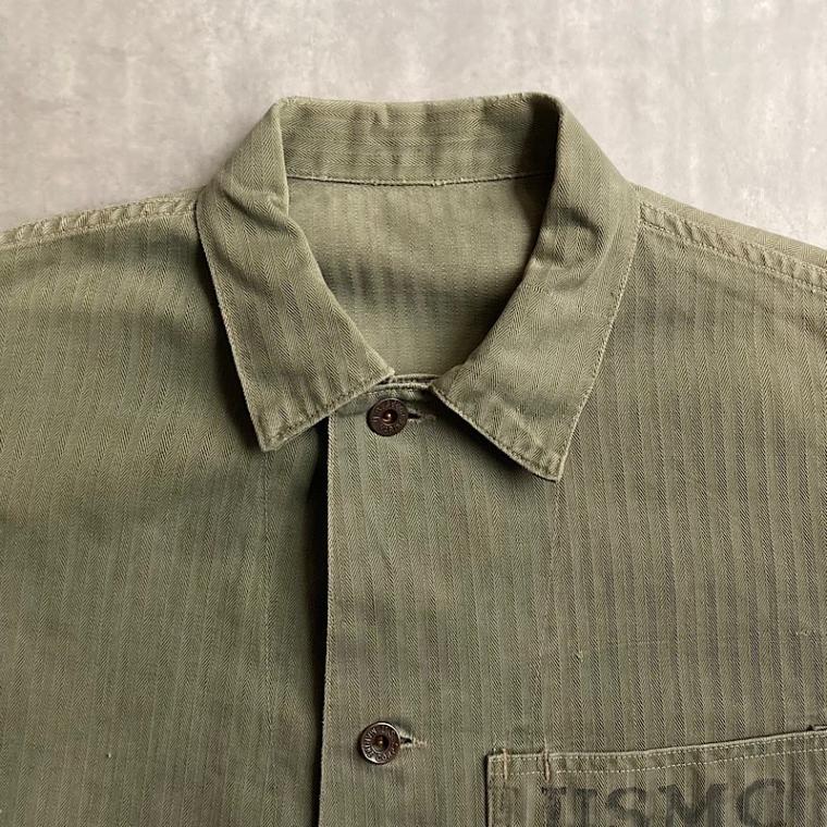 40's U.S.M.C P-41 HBT Jacket 身幅58cm 40年代 アメリカア海兵隊 P-41