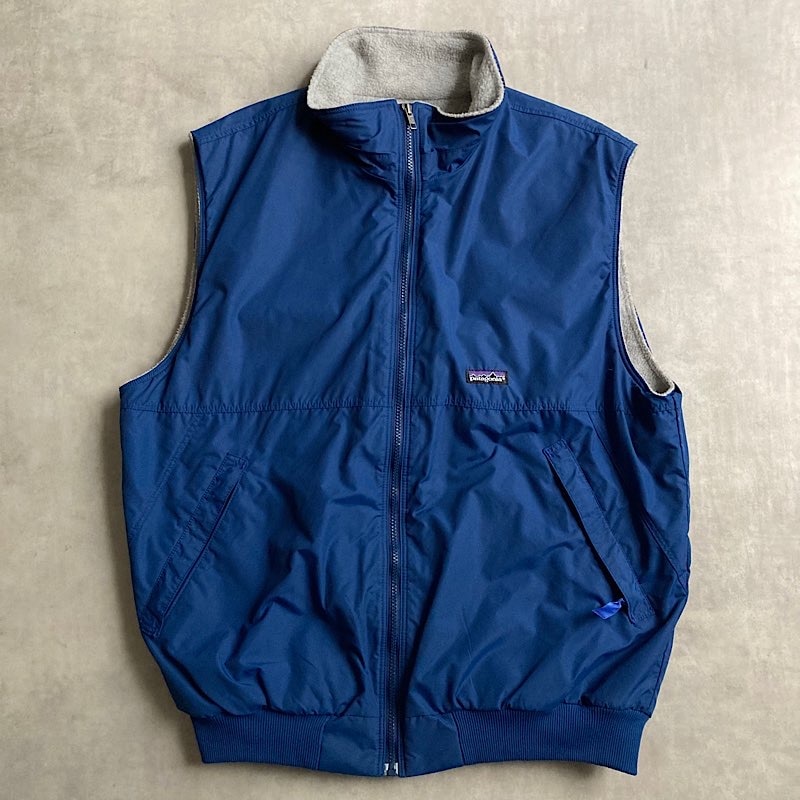 90’s patagonia シェルドシンチラべスト made in USA 90's PATAGONIA Shelled Synchilla Vest Made in USA BLUE/XL 90年代