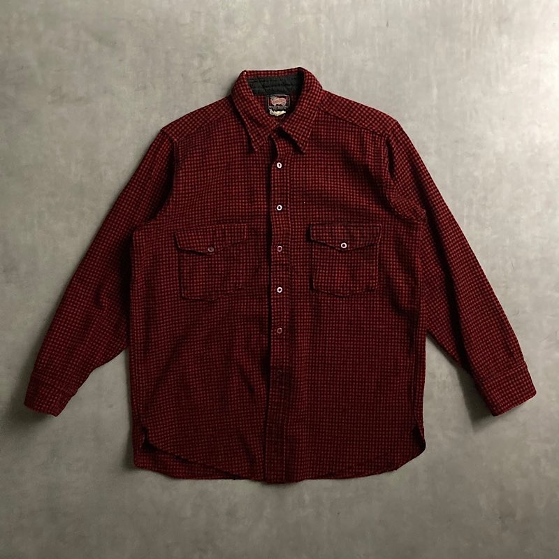 トップス blocks60s vintage open color shirt check トップス blocks60s vintage open color shirt check トップス