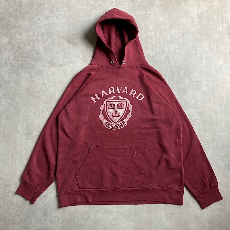 80's Champion Harvard University Sweat Hoodie Made in USA BUR/XL