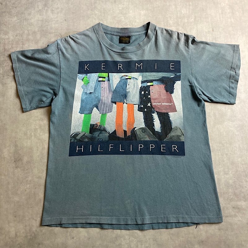 90's KERMIT KERMIE HILFLIPPER Palody T-Shirts Made in USA