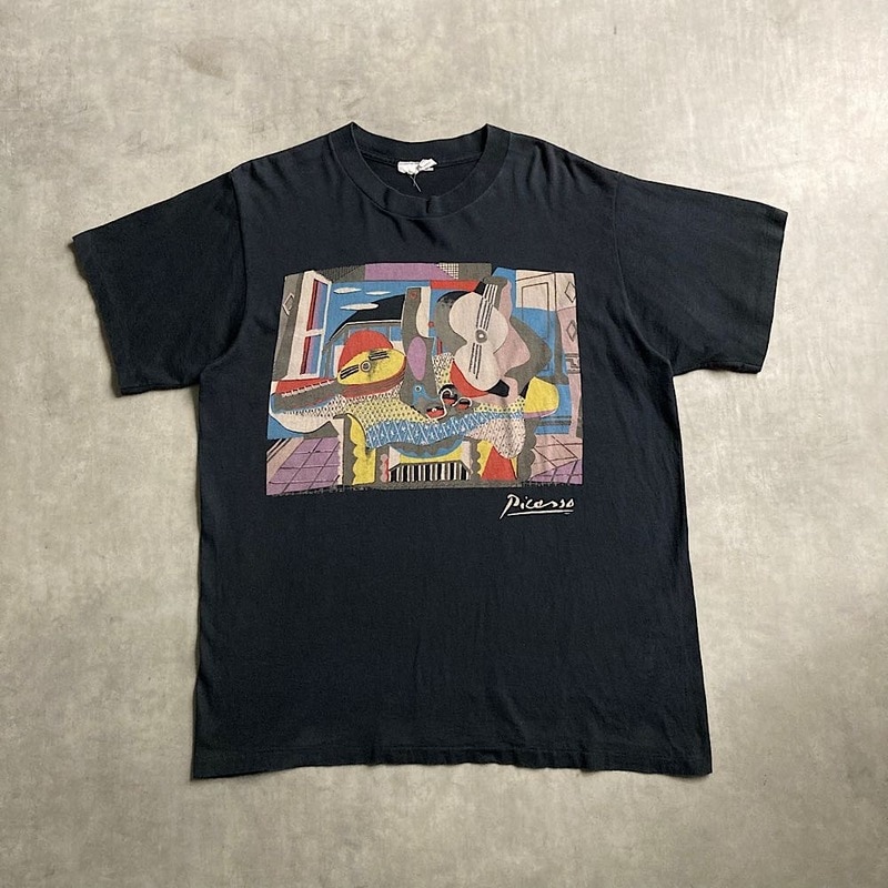80's PICASSO Mandolin&Guitur T-Shirts 80年代 ピカソ ”マンドリン
