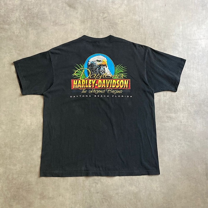 90's Harley-Davidson Pocket Daytona Beach T-Shirts Made in USA 90