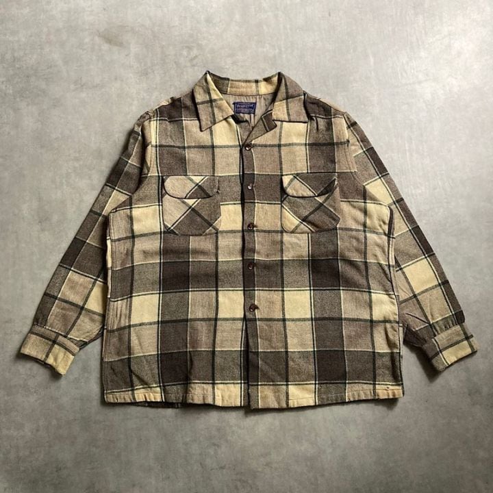 pendleton ペンドルトン 50s ボードシャツ ウールシャツ 美品 50s ペン