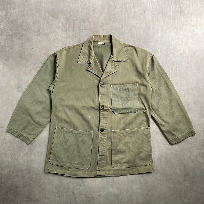 40's U.S.M.C P-41 HBT Utility Jacket 40年代 アメリカ海兵隊 P-41