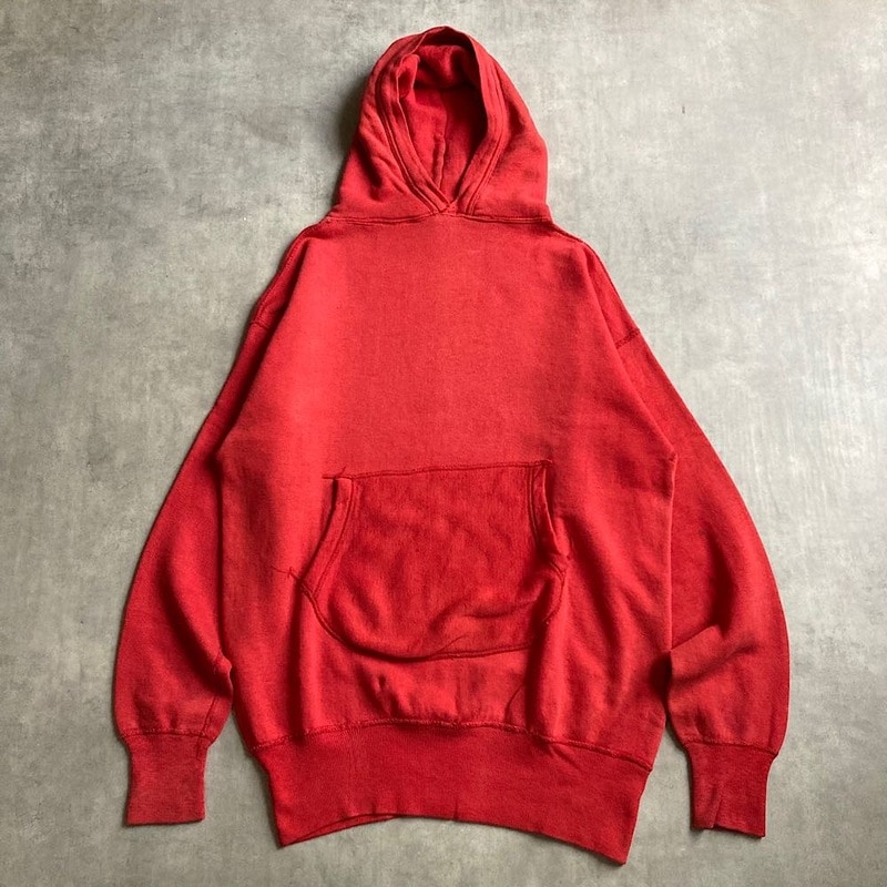 50's Vintage DORA Pocket Hooded Sweat Shirt COL/RED 50年代